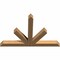Ekena Millwork Saratoga Timber Gable Bracket, Western Red Cedar, 48"W x 32"H x 3 1/2"D x 3 1/2"F, 16/12 Pitch GBW048X32X0404SAR00SWR - alternate 5